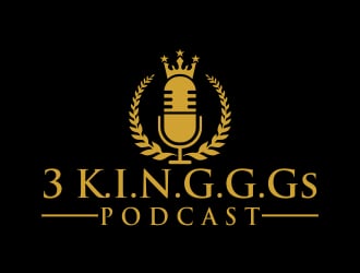  3 K.I.N.G.G.Gs Podcast logo design by cikiyunn