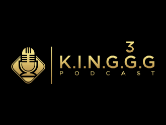  3 K.I.N.G.G.Gs Podcast logo design by santrie