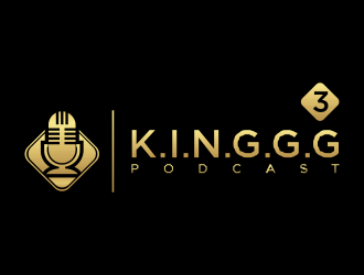  3 K.I.N.G.G.Gs Podcast logo design by santrie