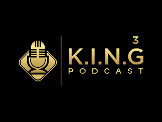 3 K.I.N.G.G.Gs Podcast logo design by santrie
