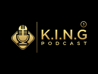  3 K.I.N.G.G.Gs Podcast logo design by santrie