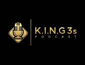  3 K.I.N.G.G.Gs Podcast logo design by santrie