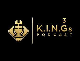  3 K.I.N.G.G.Gs Podcast logo design by santrie