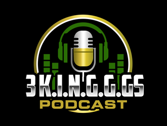  3 K.I.N.G.G.Gs Podcast logo design by kunejo