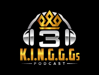  3 K.I.N.G.G.Gs Podcast logo design by jaize