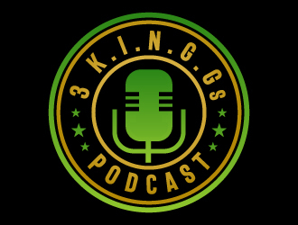 3 K.I.N.G.G.Gs Podcast logo design by akilis13