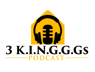  3 K.I.N.G.G.Gs Podcast logo design by AamirKhan