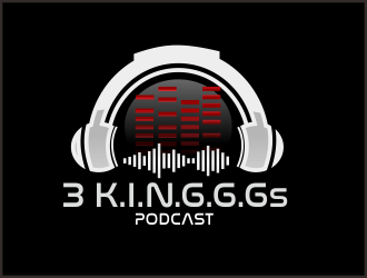  3 K.I.N.G.G.Gs Podcast logo design by Greenlight