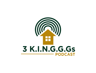  3 K.I.N.G.G.Gs Podcast logo design by Greenlight