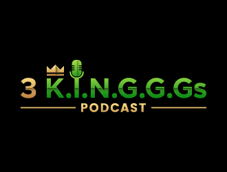  3 K.I.N.G.G.Gs Podcast logo design by lexipej