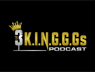  3 K.I.N.G.G.Gs Podcast logo design by MUSANG