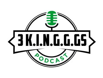  3 K.I.N.G.G.Gs Podcast logo design by aura