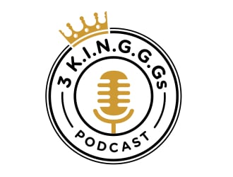  3 K.I.N.G.G.Gs Podcast logo design by aura