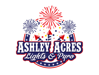 Ashley Acres Lights & Pyro logo design by keptgoing