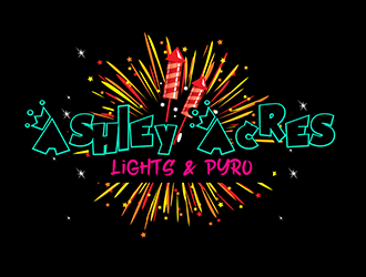 Ashley Acres Lights & Pyro logo design by 3Dlogos