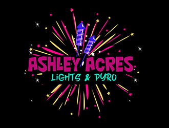 Ashley Acres Lights & Pyro logo design by 3Dlogos