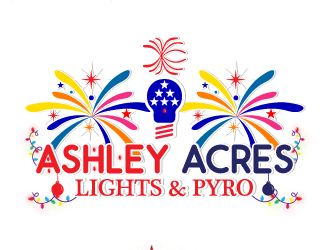 Ashley Acres Lights & Pyro logo design by Suvendu