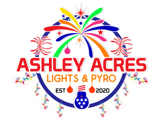 Ashley Acres Lights & Pyro logo design by Suvendu