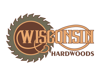 Wisconsin Hardwoods logo design by Kruger
