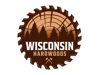 Wisconsin Hardwoods logo design by ingepro