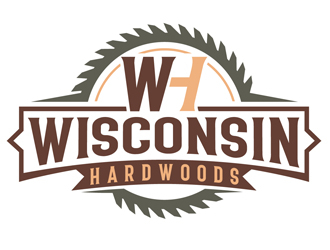 Wisconsin Hardwoods logo design by DreamLogoDesign
