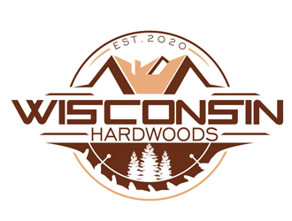 Wisconsin Hardwoods logo design by DreamLogoDesign