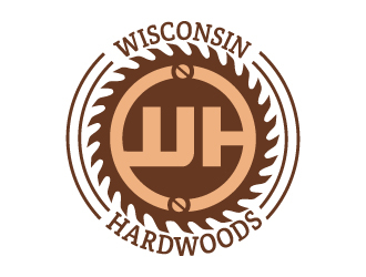 Wisconsin Hardwoods logo design by LucidSketch