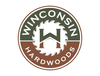 Wisconsin Hardwoods logo design by Gopil
