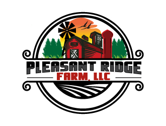 Pleasant Ridge Farm, LLC logo design by drifelm