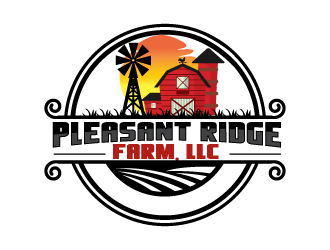 Pleasant Ridge Farm, LLC logo design by drifelm