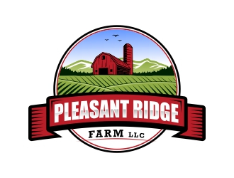 Pleasant Ridge Farm, LLC logo design by rizuki
