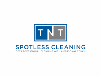 T N T Spotless Cleaning logo design by ozenkgraphic