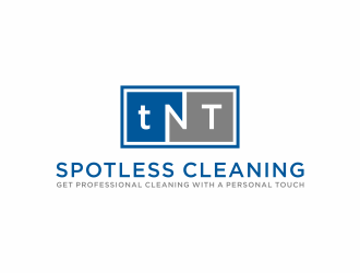 T N T Spotless Cleaning logo design by ozenkgraphic