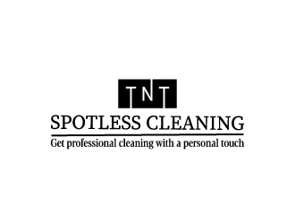 T N T Spotless Cleaning logo design by aryamaity