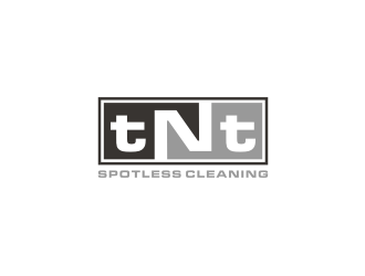 T N T Spotless Cleaning logo design by Artomoro