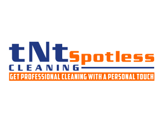 T N T Spotless Cleaning logo design by Artomoro