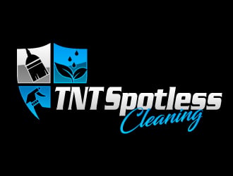 T N T Spotless Cleaning logo design by AamirKhan