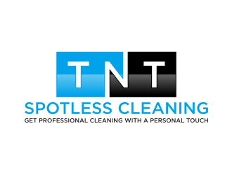 T N T Spotless Cleaning logo design by Franky.