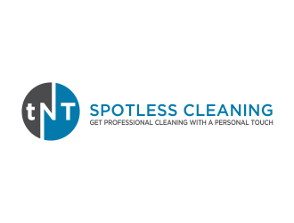 T N T Spotless Cleaning logo design by oke2angconcept