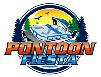 PONTOONFIESTA logo design by AamirKhan