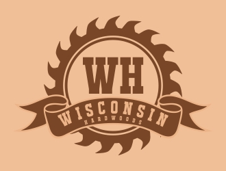 Wisconsin Hardwoods logo design by excelentlogo