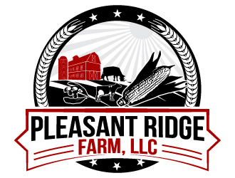 Pleasant Ridge Farm, LLC logo design by uttam