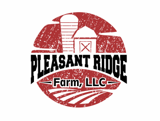 Pleasant Ridge Farm, LLC logo design by up2date