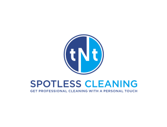 T N T Spotless Cleaning logo design by mbamboex