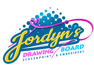 Jordyn’s Drawing Board Screenprint and Embroidery  logo design by Coolwanz