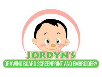 Jordyn’s Drawing Board Screenprint and Embroidery  logo design by pilKB