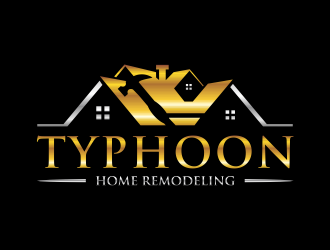 Typhoon Home Remodeling  logo design by GassPoll