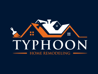 Typhoon Home Remodeling  logo design by GassPoll