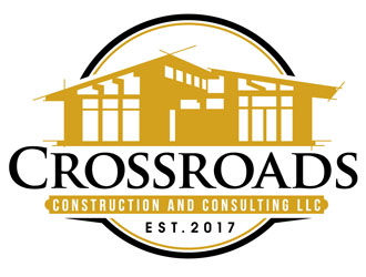Crossroads Construction and Consulting LLC logo design by DreamLogoDesign