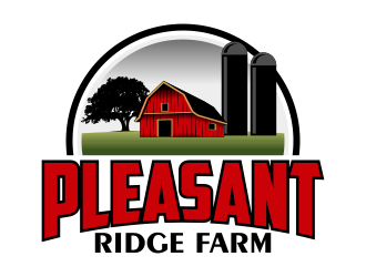 Pleasant Ridge Farm, LLC logo design by Kruger